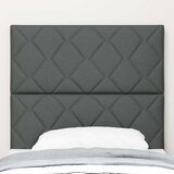 vidaXL vzglavje dizajn diamantnih blokov temno sivo 100 cm blago, vzglavje dizajn diamantnih blokov temno sivo 200 cm blago | Shoptok.si