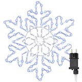 vidaXL Božični snežak med 156 LED Modra 55.5 x 55.5 x 0.75 cm PVC | Shoptok.si