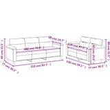  2-dijelni set sofa s jastucima krem od mikrovlakana | shoptok.hr