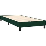 Box Spring krevet s madracem i LED tamnozeleni 80x220 cm baršun | shoptok.hr