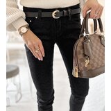 Gemre Black fabric trousers with a belt Sylvain | Shoptok.si