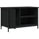 TV ormarić crni 80x40x50 cm od konstruiranog drva | Eponuda.com