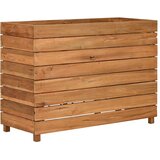  Povišena gredica 100 x 40 x 72 cm reciklirana tikovina i čelik | Eponuda.com