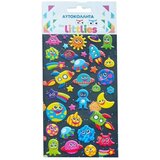 Luna The Littlies: Set 3D pufastih naljepnica s uzorkom svemirskog broda, 10x22 cm | shoptok.hr