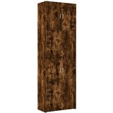 Maison Chic Visoka omara - Komoda - Predalnik dimljen hrast 80x42,5x249 cm inženirski les, (21722125) | Shoptok.si