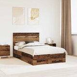  Krevetna konstrukcija Staro drvo 120 x 190 cm Konstruirano drvo Smeđa 190 x 123 x 100 cm | Shoptok.si