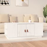  Stolić za kavu bijeli 100 x 50 x 41 cm od masivne borovine | shoptok.hr