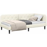  Kutni okvir kreveta Krema 90 x 190 cm Baršun | shoptok.hr
