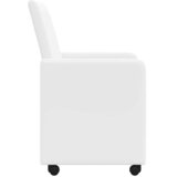  Blagovačke stolice s kotačima 2 pcs Bijelo 57 x 66 x 94 cm | shoptok.hr