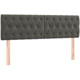  box spring s madracem LED tamnosivi 160x200 cm baršun | shoptok.hr