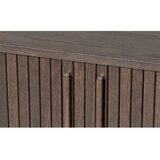 Unique Furniture Smeđa komoda u dekoru hrasta s kliznim vratima 140x76x45 cm Meta – | shoptok.hr