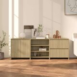  3-dijelna komoda boja hrasta sonome od konstruiranog drva | shoptok.hr