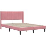  Krevetna konstrukcija Ružičasta 120 x 200 cm Baršun | shoptok.hr