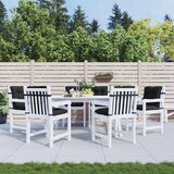  Set jastučića za nisku stolicu 6 pcs Melange crna | shoptok.hr