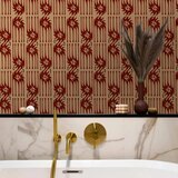  Tapeta - Red claws – irregular shapes on a paper background 50x1000 Vodootporna | shoptok.hr