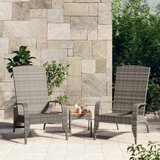 Maison Chic Vrtni Stoli - Stol za vrt Adirondack siv poli ratan JS579, (21878418) | Shoptok.si