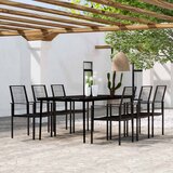  9-dijelni vrtni blagovaonski set crni | shoptok.hr