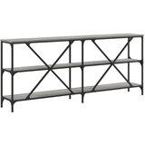  Konzolni stol boja hrasta sonome 180x30x75 cm od drva i željeza | shoptok.hr