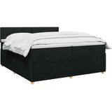  Boxspring krevet s madracem Crna 200 x 200 cm Tkanina | shoptok.hr