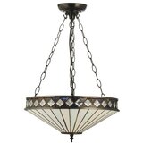 Endon 111870 - Tiffany FARGO luster na lancu, 3xE27/10W/230V, prečnika 41,5 cm | Eponuda.com