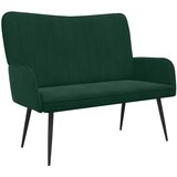 SOFA za dvije osobe Tamnozelena 115 x 61 x 87 cm Baršun | shoptok.hr