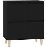 Komoda crna 60 x 35 x 70 cm od konstruiranog drva | shoptok.hr