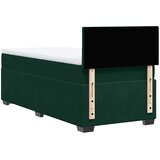 Box spring krevet s madracem tamnozeleni 90x200 cm baršunasti | shoptok.hr