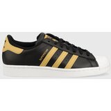 Adidas Usnjene superge Superstar, črna barva | Shoptok.si