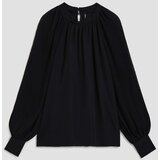 Marisse Shirt With Pleated Sleeves, Black | ePonuda.com