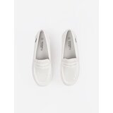 GOODIN White loafers with a thick sole | shoptok.hr