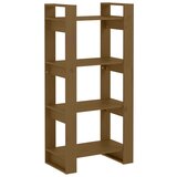 Furnova Knjižna omara/pregrada medeno rjava 60x35x125 cm trden les, (21932150) | Shoptok.si