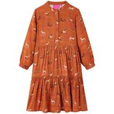 vidaXL Otroške obleka konjak 128 | Shoptok.si