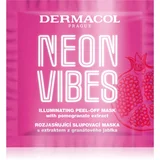 Dermacol Neon Vibes Illuminating Peel-Off Mask maska za posvetljevanje obraza 8 ml za ženske