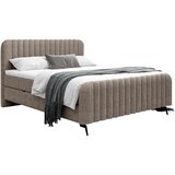 MID.YOU POSTELJA Z VZMETNICO 160 cm x 200 cm , les, tekstil, leseni material rjava | Shoptok.si