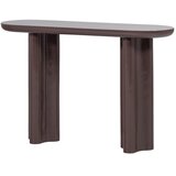 WOOOD Temno rjava stranska mizica v sijajnem dekorju 35x120 cm Evara – | Shoptok.si