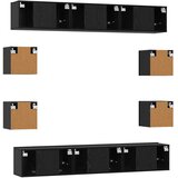  Komplet TV omaric 10 pcs 180 x 30 x 30 cm Črni hrast, (5000247721) | Shoptok.si