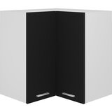 vidaXL Viseći kutni ormarić crni 57 x 57 x 60 cm od iverice Cijene