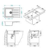  sudopera CADIT 20 g55 - bež | ePonuda.com