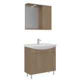 Hanah home Kupatilski ormarić sa umivaonikom i ogledalom (2 komada) Purus 80 440 | Eponuda.com