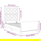  Postelja Roza 90x200 cm Žamet, (22049634) | Shoptok.si