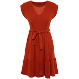 Trendyol Ženska haljina Basic brown | tamnocrvena | pink | ePonuda.com
