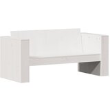  The living store vrtni kavč dvosed bel 134x60x62 cm trdna borovina - vrni kavč, (21442824) | Shoptok.si