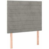  Okvir kreveta bez madraca svjetlosivi 90x200 cm baršunasti | shoptok.hr
