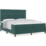  Box vzmetnica Temno zelena Žamet 180 x 200 cm, (22054086) | Shoptok.si