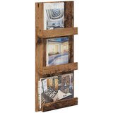  Polica za časopise s policom Staro drvo 43 x 11 x 102 cm | shoptok.hr