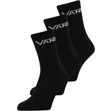 Set 3 parov moških visokih nogavic Classic Crew VN000F0XBLK1 Črna