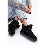 Boto Women's suede snow boots with cutouts black Eraclio | shoptok.hr