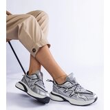 Gemre Silver women's sneakers with chunky sole Colunga | Shoptok.si
