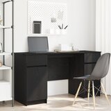 vidaXL Miza Črna Oreh 140x49x76 cm Inženirski les | Shoptok.si
