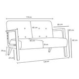 Atelier Del Sofa sofa dvosed kemer cream | ePonuda.com